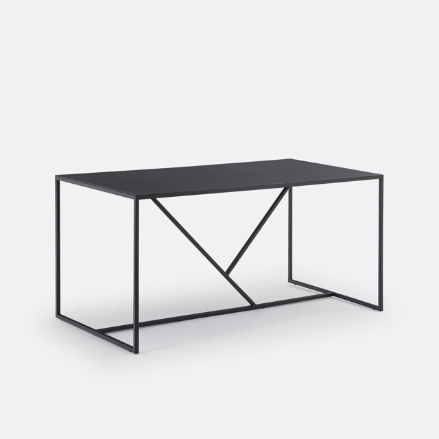 Abby 6-Seater Rectangular Iron Dining Table - image 1