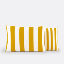 Hendaye Yellow Cotton Pillowcase - thumbnail 4
