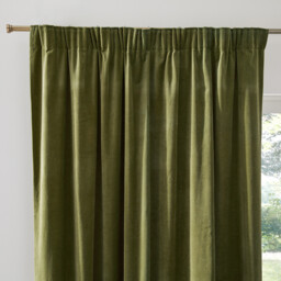 Velvet Curtain with Pencil Pleat and Wave - thumbnail 1