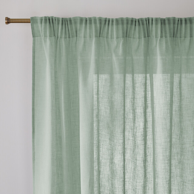 Nyong Voile Panel with Pencil Pleat and Wave - image 1