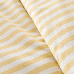 Soizic Yellow Striped Cotton Yarn-Dyed Duvet Cover - thumbnail 4
