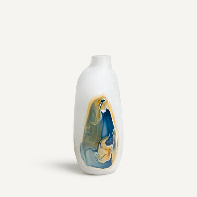 Laga Hand-Blown Glass Vase, H38cm - image 1