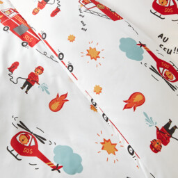 Fire Engine Easy Care Bed Set with Rectangular Pillowcase - thumbnail 2