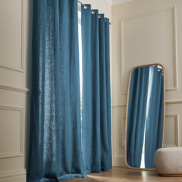 Colin Linen Eyelet Curtain with Cotton Lining