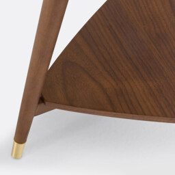 Ronda Vintage Side Table in Walnut Veneer - thumbnail 4