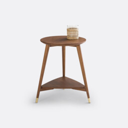 Ronda Vintage Side Table in Walnut Veneer - thumbnail 3