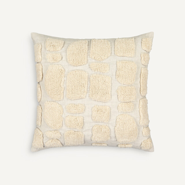 Peeble Textured Linen Cotton Cushion Cover - image 1