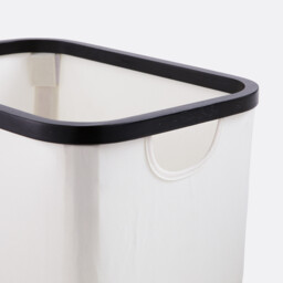 Yoani Black and White Storage Basket, Size M - thumbnail 3