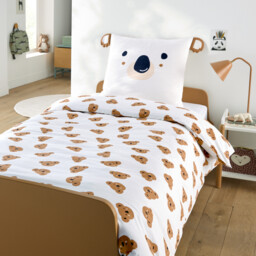 Koala 50% Recycled Cotton Child's Duvet Cover Set with Square Pillowcase - thumbnail 2
