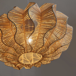 Awan Hanging Lamp in Woven Rattan - thumbnail 4