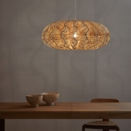 Awan Hanging Lamp in Woven Rattan - thumbnail 1