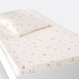 Unicorn Castle Child's Cotton Fitted Sheet by La Redoute