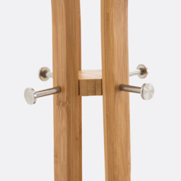 Teepi 4-Spoke Bamboo Coat Rack - thumbnail 3