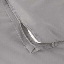 Scénario Plain 100% Cotton Zipped Duvet Cover - thumbnail 3