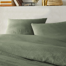 Washed Recycled Polyester Microfibre Bed Set - thumbnail 2
