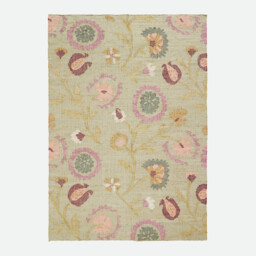 Izild Floral Print 80% Jute Hand Woven Rug - thumbnail 3