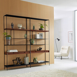 Tidder Walnut Shelving Unit - thumbnail 2