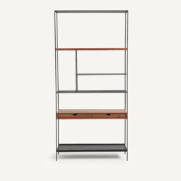 Tidder Walnut Shelving Unit - thumbnail 4