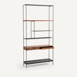 Tidder Walnut Shelving Unit - thumbnail 3
