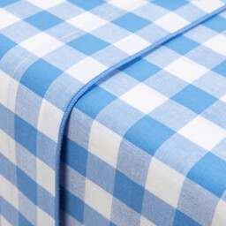 Veldi Blue Cotton Flat Sheet - thumbnail 2
