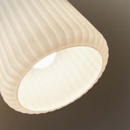 Fosca Fluted Opaline Ceiling Light - thumbnail 4