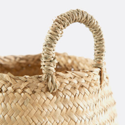 Rixy Woven Straw Ball Basket - thumbnail 4