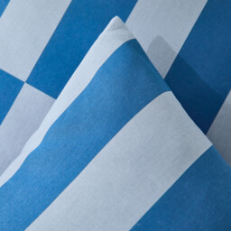 Tabaka Blue 50% Recycled Cotton Pillowcase - thumbnail 4