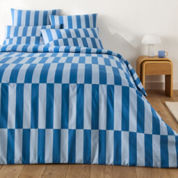 Tabaka Blue 50% Recycled Cotton Pillowcase - thumbnail 2