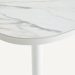 Lixfeld White Ceramic Bistro Bar Table - thumbnail 4