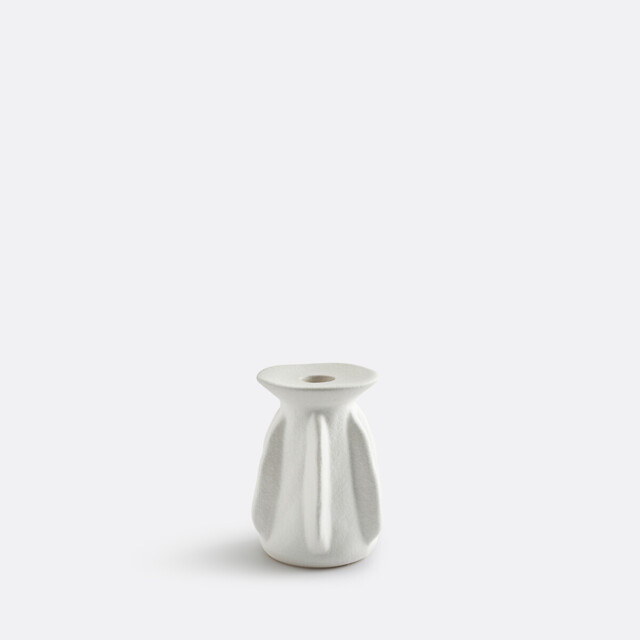 Textured Ceramic Candle Holder H12cm, Ilia - image 1