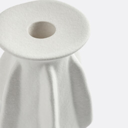 Textured Ceramic Candle Holder H12cm, Ilia - thumbnail 3