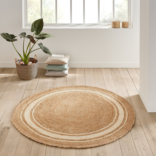 Aftas Round 100% Jute Rug - image 1