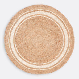 Aftas Round 100% Jute Rug - thumbnail 3