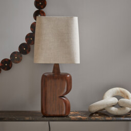 Gyra Mango Table Lamp with Linen Shade - thumbnail 4