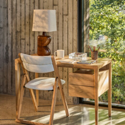 Gyra Mango Table Lamp with Linen Shade - thumbnail 3