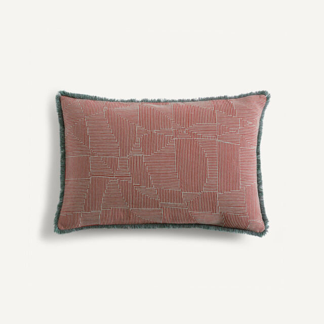 Sorine Embroidered Linen/Cotton Cushion Cover - image 1