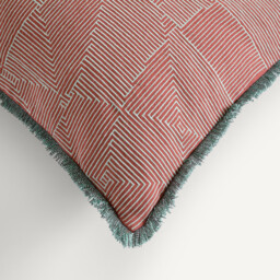 Sorine Embroidered Linen/Cotton Cushion Cover - thumbnail 2