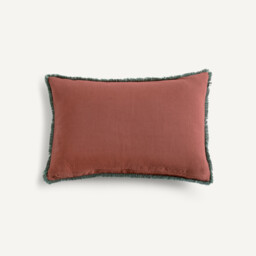 Sorine Embroidered Linen/Cotton Cushion Cover - thumbnail 3
