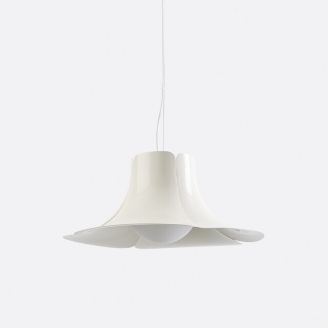 Tessen Petal Ceiling Light in Metal and Opaline Ø48cm - image 1