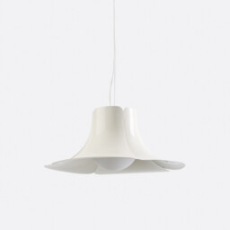 Tessen Petal Ceiling Light in Metal and Opaline Ø48cm