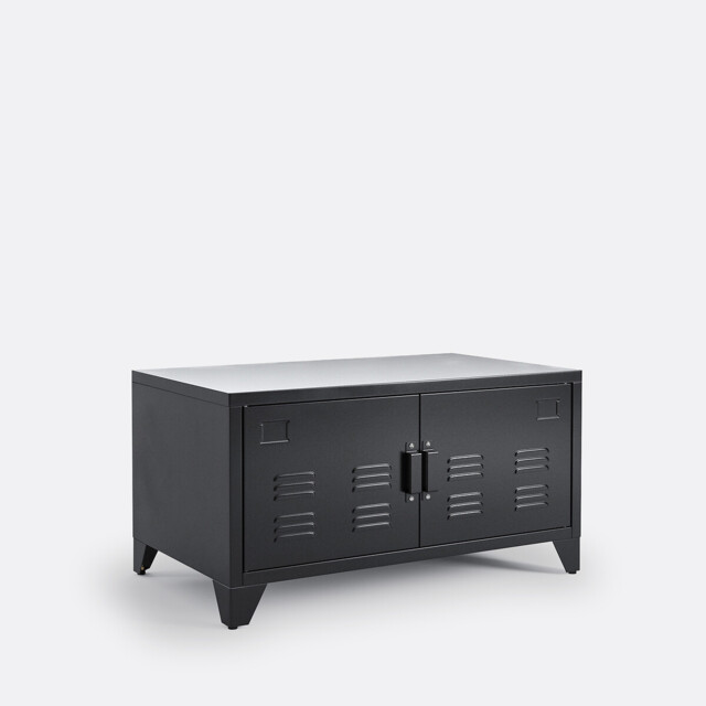 Hiba 2-Door Metal Low Sideboard - image 1