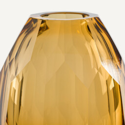 Veneto Vase in Thick Amber Glass - thumbnail 2