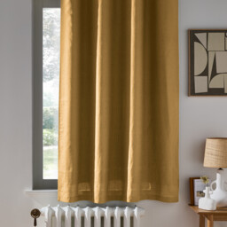 Onega Blackout Radiator Curtain in Washed Linen - thumbnail 1