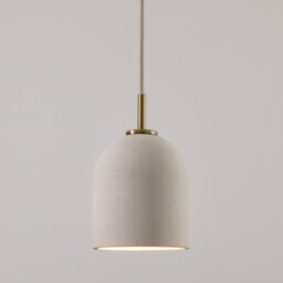 Bolodia Ceiling Light in Papier Mâché Effect and Brass Ø15cm - thumbnail 3