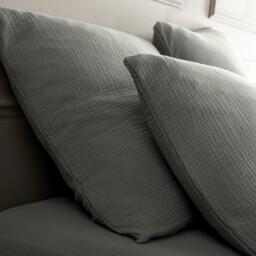 Yafa Organic Cotton Muslin Duvet Cover - thumbnail 4