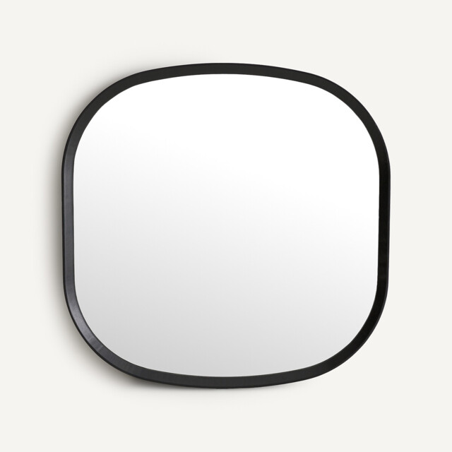 Orion Square Mirror in Solid Oak, H80cm - image 1