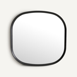 Orion Square Mirror in Solid Oak, H80cm