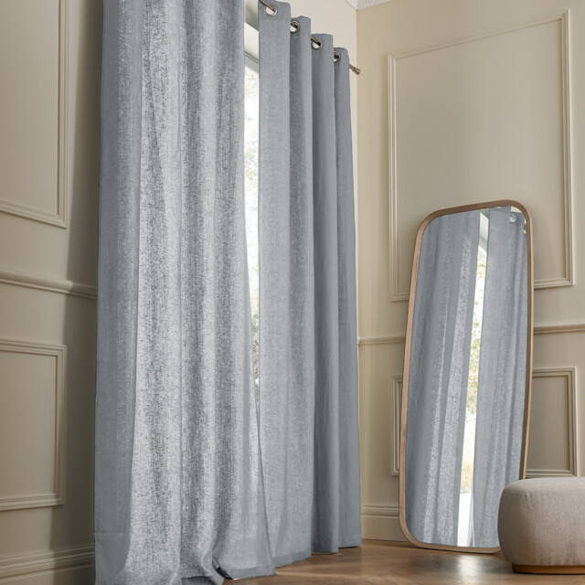 Private Washed Linen Curtain with Eyelets - image 1
