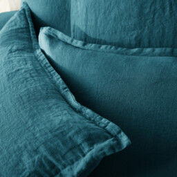 Linot Plain 100% Washed Linen Duvet Cover - thumbnail 2