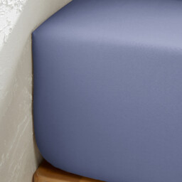 Victor Plain Washed Cotton Satin 300 Thread Count Fitted Sheet - thumbnail 2